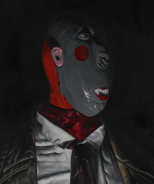 The Baker - painting by Nicholas C Williams 